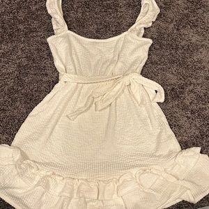 white swimsuit cover up dress